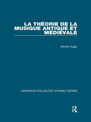 cover image of La théorie de la musique antique et médiévale
